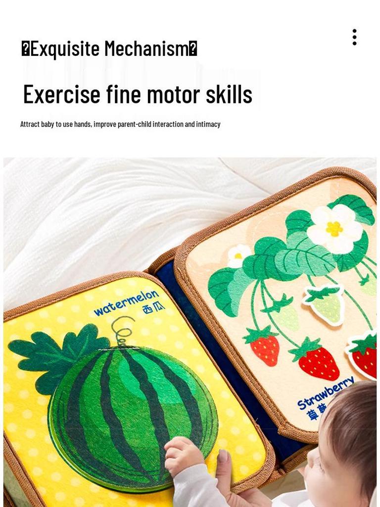 Baby Tear-Resistant Cloth Book: Early Learning & Quiet Activity Toy