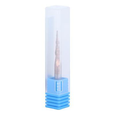Fresa a candela sferica conica per fresatrice CNC Strumenti Placcatura Ottone Antico 2 Taglienti R0.5x20.5xD4x50