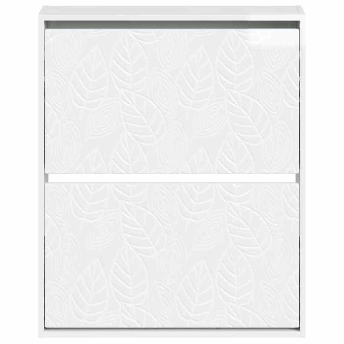 Maison Exclusive - Cabinet à chaussures mural DELFT 71 x 17 x 86 cm Blanc brillant