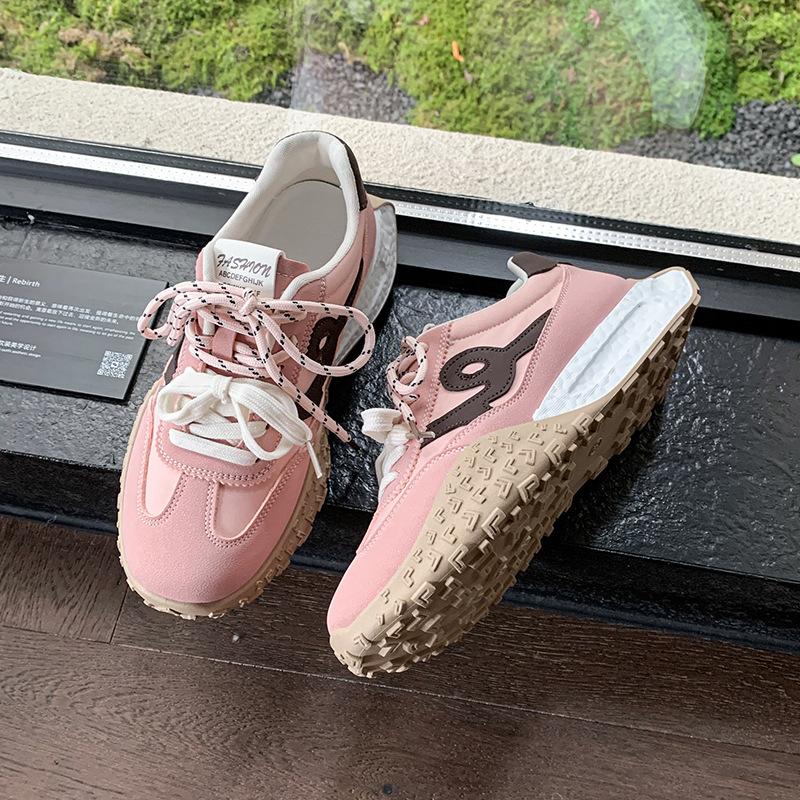 Platform women's shoes spring and autumn new inner height increase versatile casual comfortable sports women's shoes