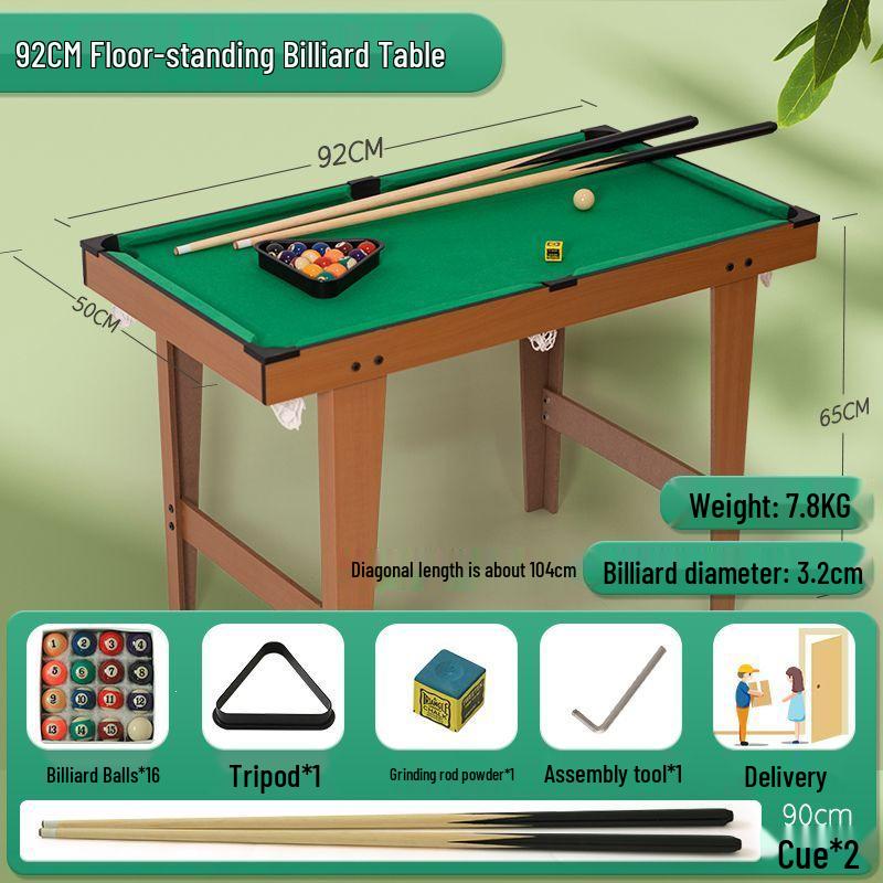 Large Foldable Mini Pool Table for Kids 6-10 - Indoor Educational Toy for Family Fun