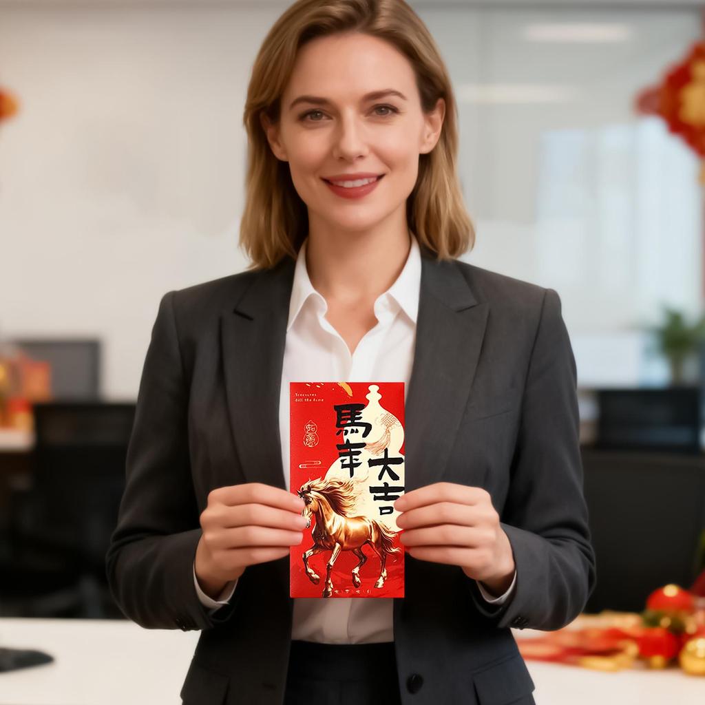 Red Envelopes For Money 6 Pieces Holiday Favor Year Of The Horse Red Packets 2026 For Birthday Party Wedding Celebration Spring
