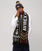 AVIREX AIR RACING CLUB LINE SOCCER MUFFLER men's F 010 black 783-5270013