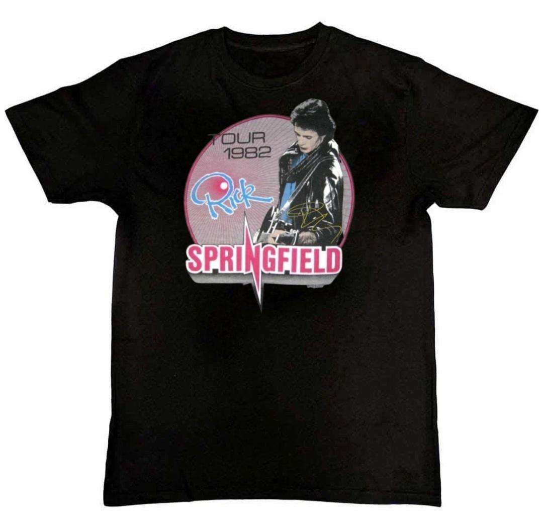 Vintage Rick Springfield Tour 1982 Graphic Mens T-Shirt M