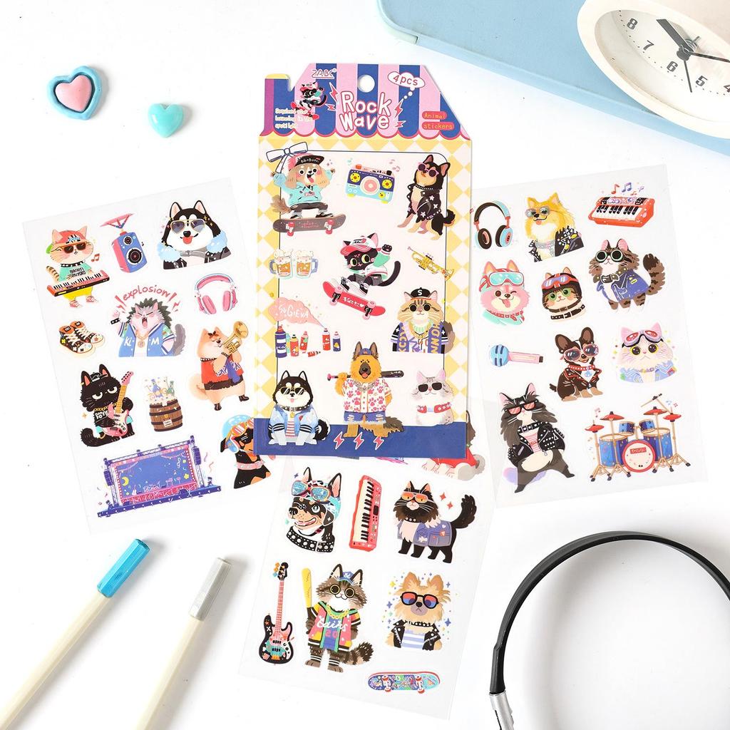 ZABC Cute Border Daily Journal Stickers - Collage DIY Style