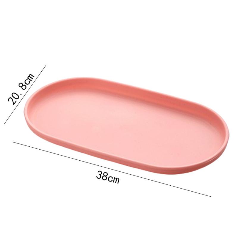 Nordic Decor Itemative Tray Stackable Oval Tray Food Fruits Jewelry Plate Storage Tray Breakfast Dinner Tray Kitchen Accessories