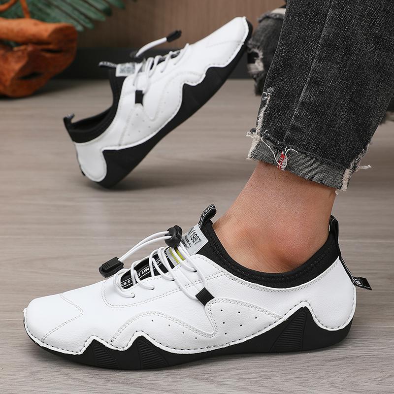 2025 New Leather Casual Shoes Men Sneakers Flat Comfortable Men Handmade Shoes Luxury Loafers High Quality Men Footwear