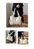 2026 Women's Large Capacity Crossbody Motorcycle Shoulder Bag - Korean Style Niche Handheld Tote.