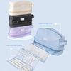 Waterproof Fabric PVC Pencil Case Multiple Compartments Large Capacity Pencil Pouches For Student Adult School Office