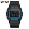Sanda Square Single Display Movement Electronic Watch Multi-Function Luminous Waterproof Outdoor Sports Student Watch