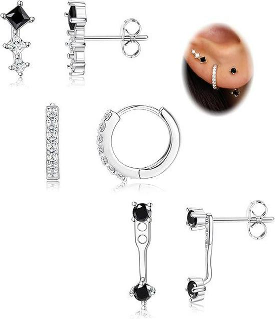 2024 Women's Electroplated Gold Earrings Set: 6-Piece European & American Style