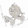 Pumpkin Shaped Metal Crafts Ornament Zinc Alloy Material Rhinestone Decorated Box  Desk Ornament