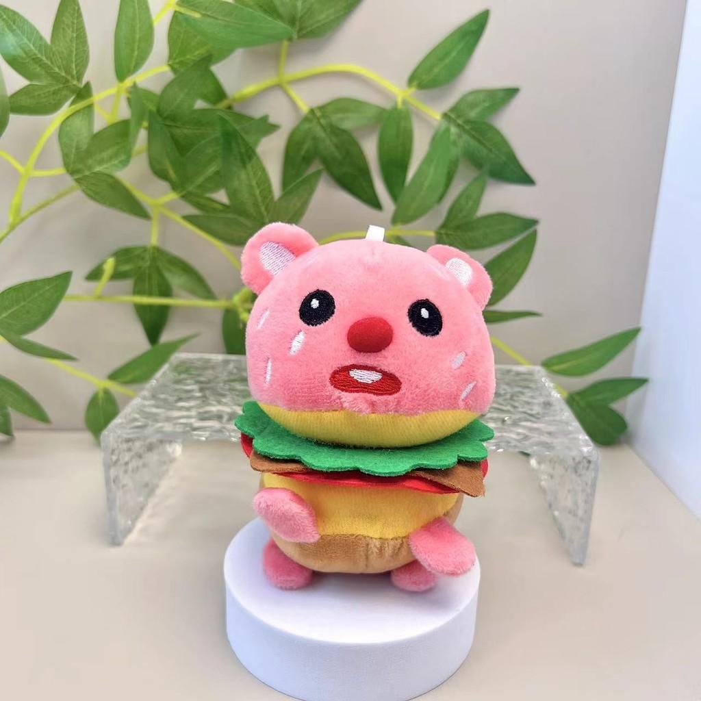 Plush Beaver Whimsical Doll In Hamburger And French Fry Styles Ideal For Kids Room Decor