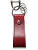 Italian Leather Belt Loop Key Key Charm IKH6 [BLUE SINCERE] Keychain, Ring, / (Vermilion Red)