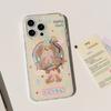 Double Layered Iphone16promax Mobile Phone Case Color Striped Dog 15 Apple 13 Suitable for 14 Magnetic Bracket
