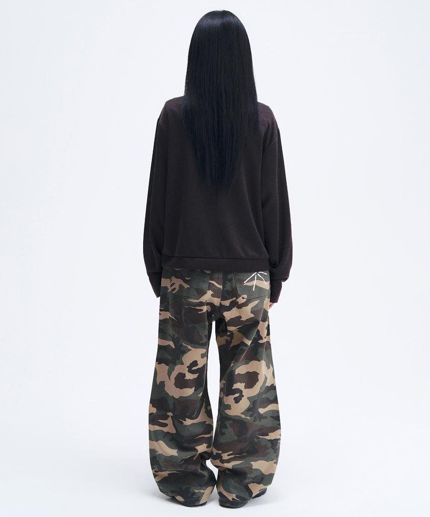 SLOW RECORD HOUSE Double Pintuck Cotton Pants_Camo (Vintage Green)