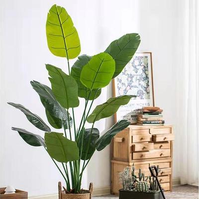 Wedding Decor Large Greenery Tropical Artificial Palm Home Decoration Faux Banana Tree Fake Plant