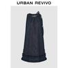 UR Women's Tie-Strap Ruffle Sleeveless Denim Dress