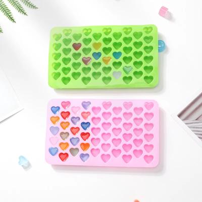 55 Grids Silicone Chocolate Mold Food Grade Small Love Heart Shape Cake Baking Mould Non-stick Candle Molds Fondant Candy Mold