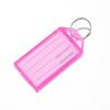 10-50pcs Colorful Plastic Keychain Key Tags Label With Split Ring For Diy Numbered Name Baggage Tag Id Label Name Tags