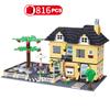 Haus Villa Architektur Cottage Modell Bausteine Ziegel Freunde Für Mädchen Strand Hütte Modulare Home Village Kreative Stadt Shop