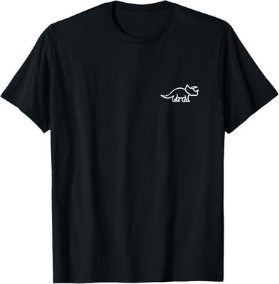 Triceratops für Männer Frauen & Kinder | Dinosaurier Abzeichen T-Shirt Kundenspezifisch bedruckte Grafik T-Shirts Y2k Camisas Streetwear