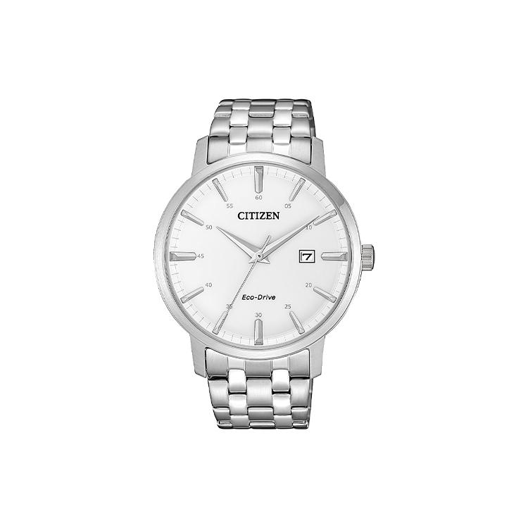 

CITIZEN Ecology Drive Collection Light Powered Quartz Movement Stainless Steel Strap Watch BM7460-88H Silver Strap White Dial