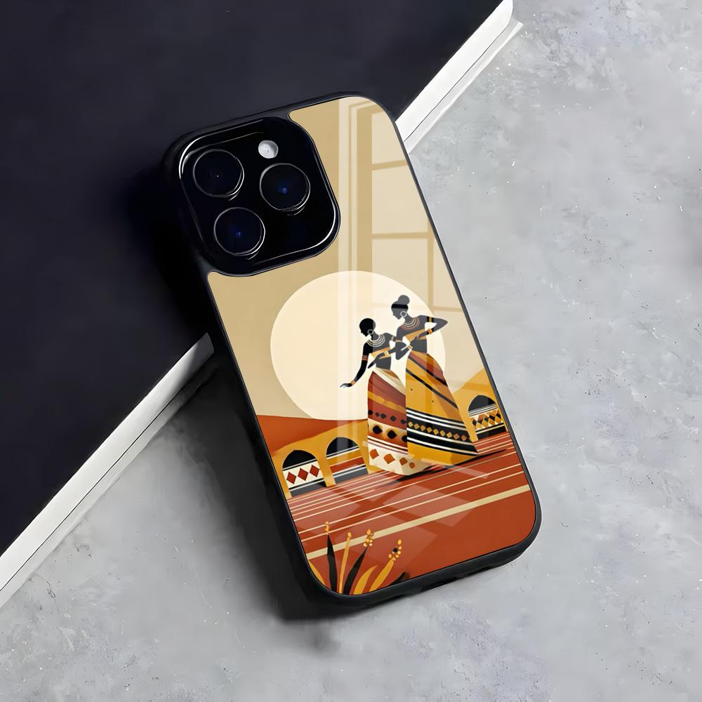 

Абстрактная картина Африканская гостиная Чехол для телефона Для iPhone 17 Air 16 15 14 13 12 11 Pro Max Mini Fundas Оболочка PC+TPU Чехол iPhone 12