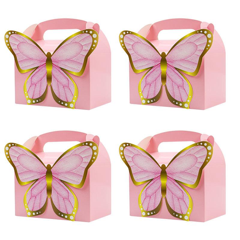 

Wedding Party Butterfly Portable Wedding Candy Box, Three-Dimensional Decorative Gift Box, Multi-Color Optional Gift Box