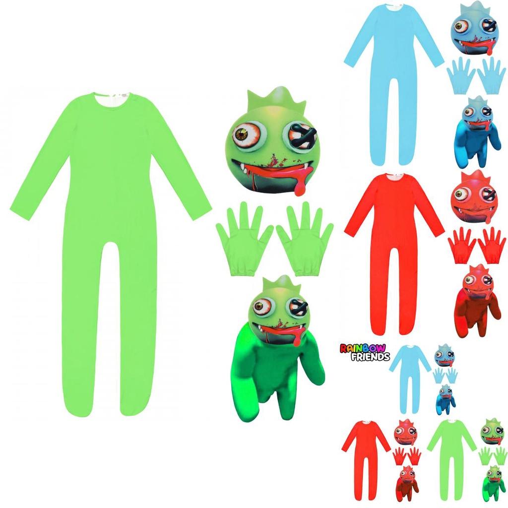 Roblox Rainbow Friends Cosplay Kostuum Jumpsuit Masker Pak Voor Kinderen Feest Verkleden