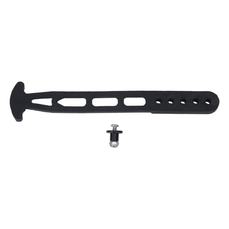 Boat Ladder Securing Strap, Marine Telescopic Ladder Black Rubber 5 Hole Strap for Replacement and Marine Maintenance