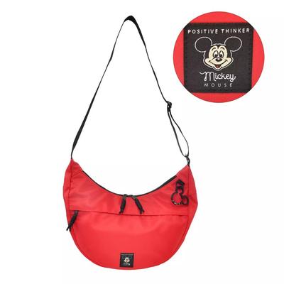 Disney Mickey Shoulder Bag with Carabiner Half Moon Red Paracord Casual Bag Japan NEW Disney Store
