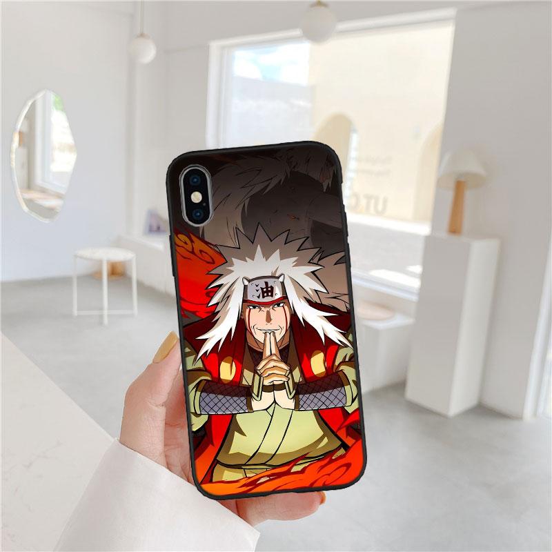 LO67 Naruto Jiraiya Soft Shell Phone Case for iPhone 16 15 14 13 12 Pro Max Plus Mini