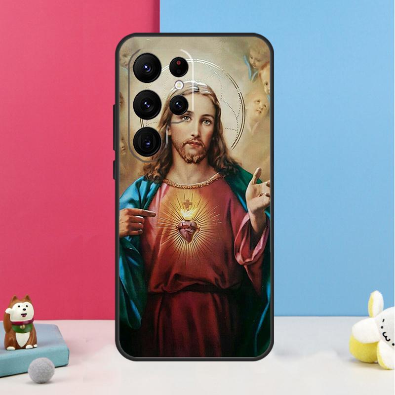 

God Jesus Case For Samsung Galaxy S26 S25 S24 S20 S21 S22 S23 Ultra S10 Plus S25 FE Back Cover Shell Galaxy S20 Plus