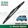 Rear Windshield Wipers Blades,Premium All-Season Wiper Blades Replacement For Suzuki Splash 2008-2014,Natural Rubber Bayonet,Easy To Install 10″