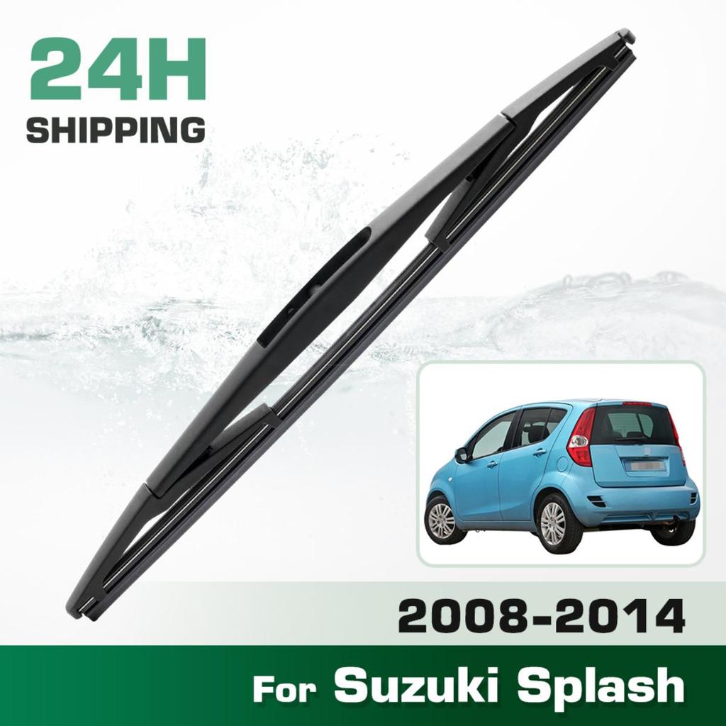 Rear Windshield Wipers Blades,Premium All-Season Wiper Blades Replacement For Suzuki Splash 2008-2014,Natural Rubber Bayonet,Easy To Install 10″