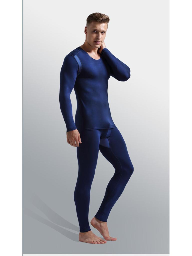 Slim Fit Thermo-Set für Herren aus Ice Silk Mesh für Herbst/Winter