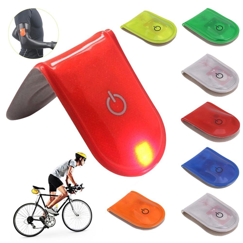 Outdoor Sports Night Running Safety Light LED Bicycle Light Reflective Warning Signal Clip Lamp Mountain MTB Bike Cycling Light