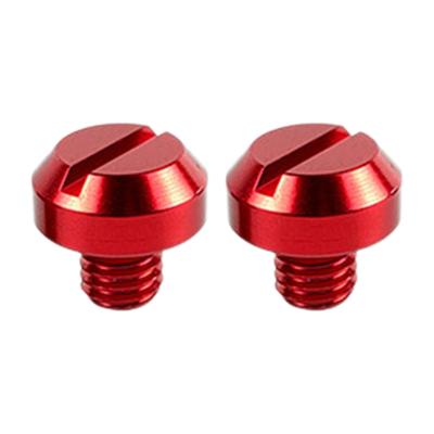 Cache trou de rétroviseur, Cache trou de rétroviseur couleur aluminium, Vis en aluminium pour moto