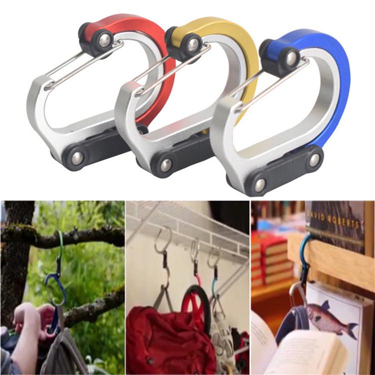 Portable Aluminum Alloy Multi-functional Climbing Keychain Buckle