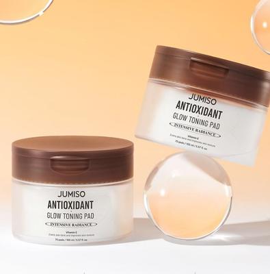 Antioxidant Glow Toning Pads 70pcs – Hydrating & Brightening Care