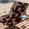 Glitter Gold Stars Compact Travel Beach Towel Super Absorbent Sand Resistant, Microfiber for Swimming Camping Yoga