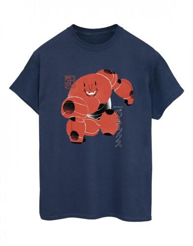 Disney Womens/Ladies Big Hero 6 Baymax Suite Pose Cotton Boyfriend T-Shirt