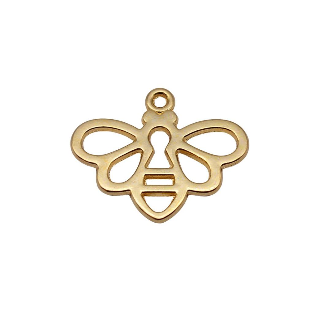 Large Pendants Bees Honeycomb Charms For Bee Themed DIY Jewelry Making