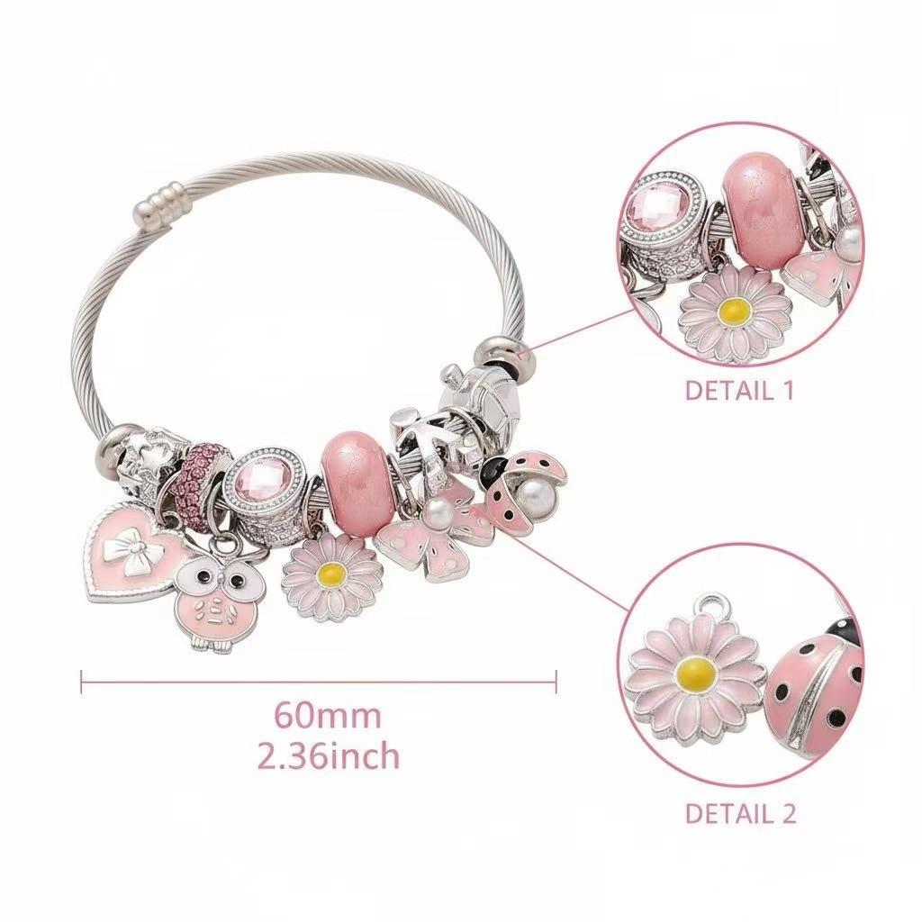 DIY Eule Schmetterling Anhänger Schmuck mit Edelstahl für Sommer Mode Accessoires