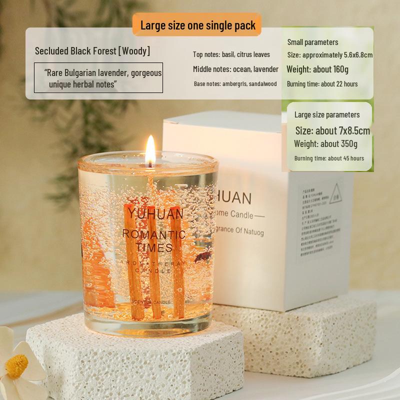 Real Flower Gold Foil Scented Soy Wax Candle - Aromatherapy Essential Oil in Glass with Floral Art Fragrance.