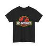 Kein Internet Dinosaurier T-Shirt | Lustiges Offline T-Rex Shirt, Retro Parodie Grafikshirt, Lustiges Dschungel Meme
