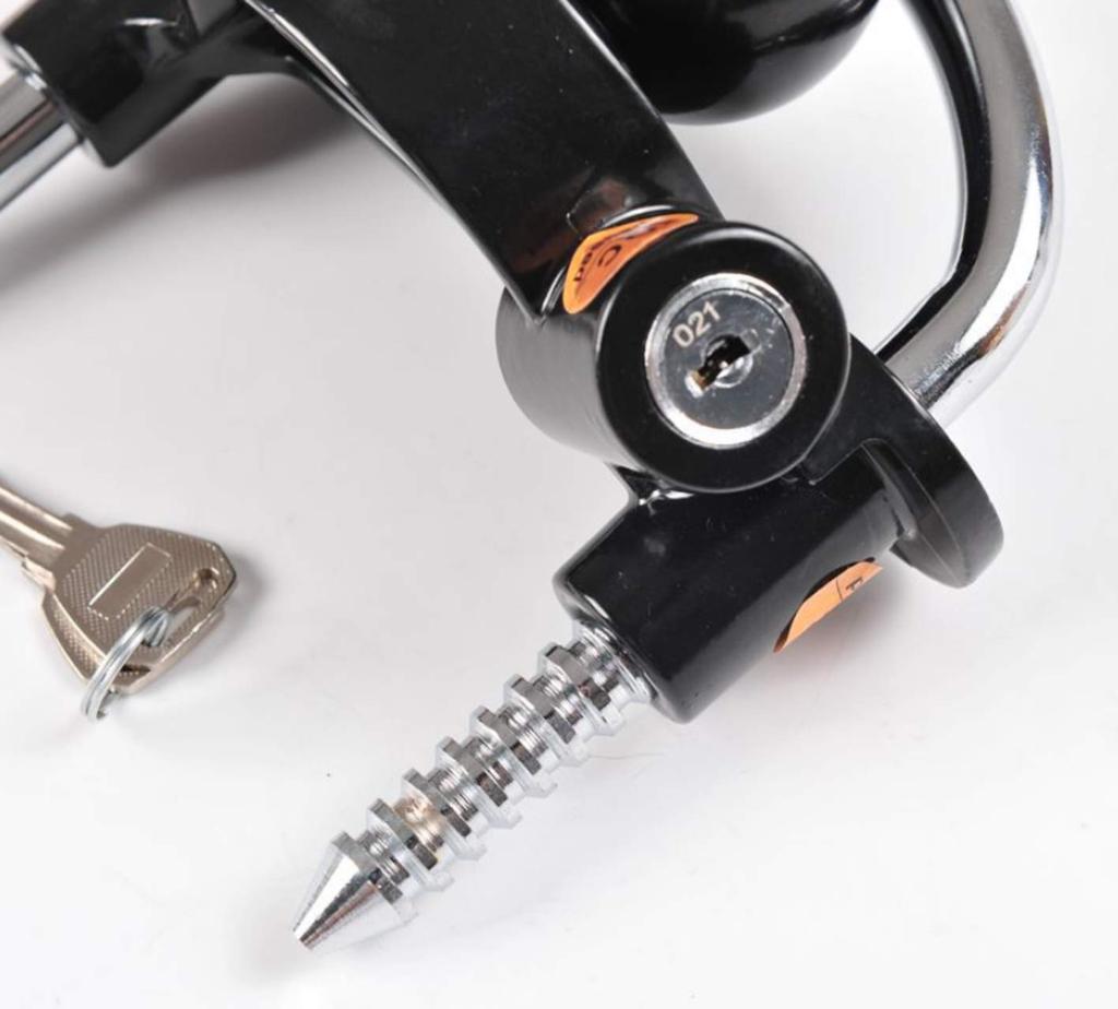 Heizi Anhängerkupplungsmitglied Anhängerkupplungsträger Jetski-Anhänger Diebstahlsichere abschließbare Anhängerkupplungsabdeckung mit Kupplungsschloss (Schwarz)