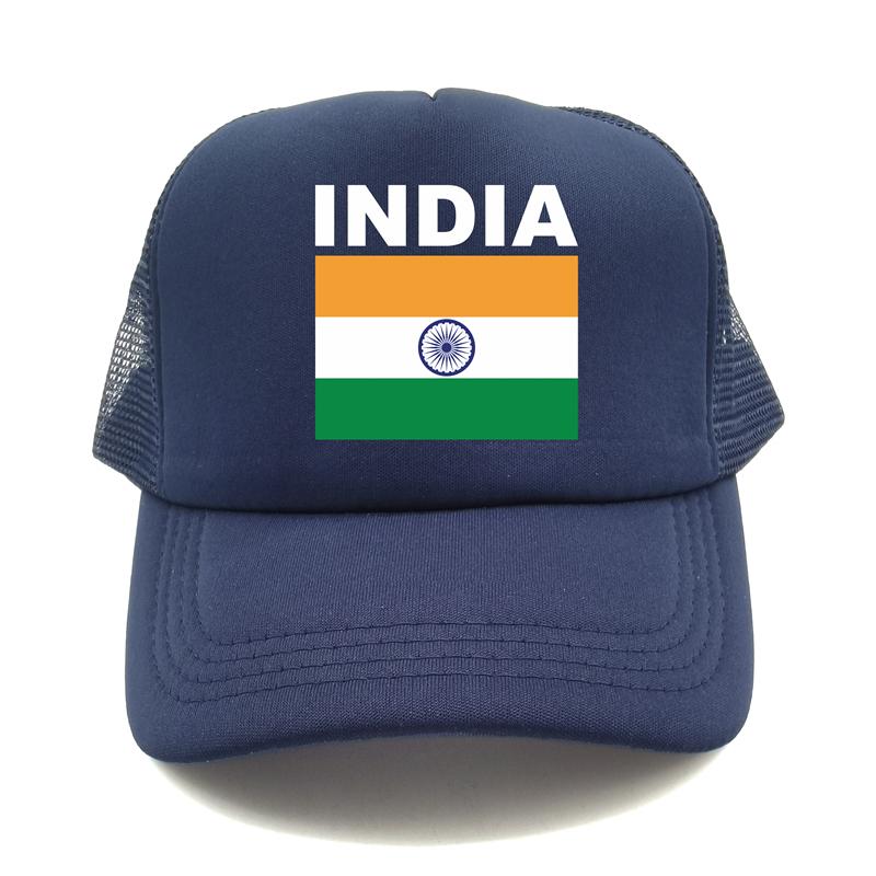 India Flag Trucker Cap Summer Unisex Cool Country Hat Baseball Caps Unisex Outdoor Mesh Net Caps