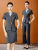 Conjunto de Terno Profissional Feminino 2026: Roupa de Trabalho Elegante para Gerentes de Hotel, Rececionistas, Lojas de Joias e Salões.
